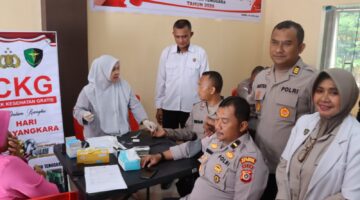 Setetes Darah, Sejuta Harapan: Polres Aceh Tenggara Gelar Donor Darah Sambut Hari Bhayangkara ke-80