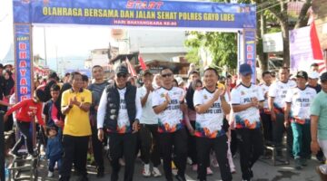 Polres Gayo Lues Gelar Olahraga Bersama Semarakkan Hari Bhayangkara ke-80 Tahun 2026